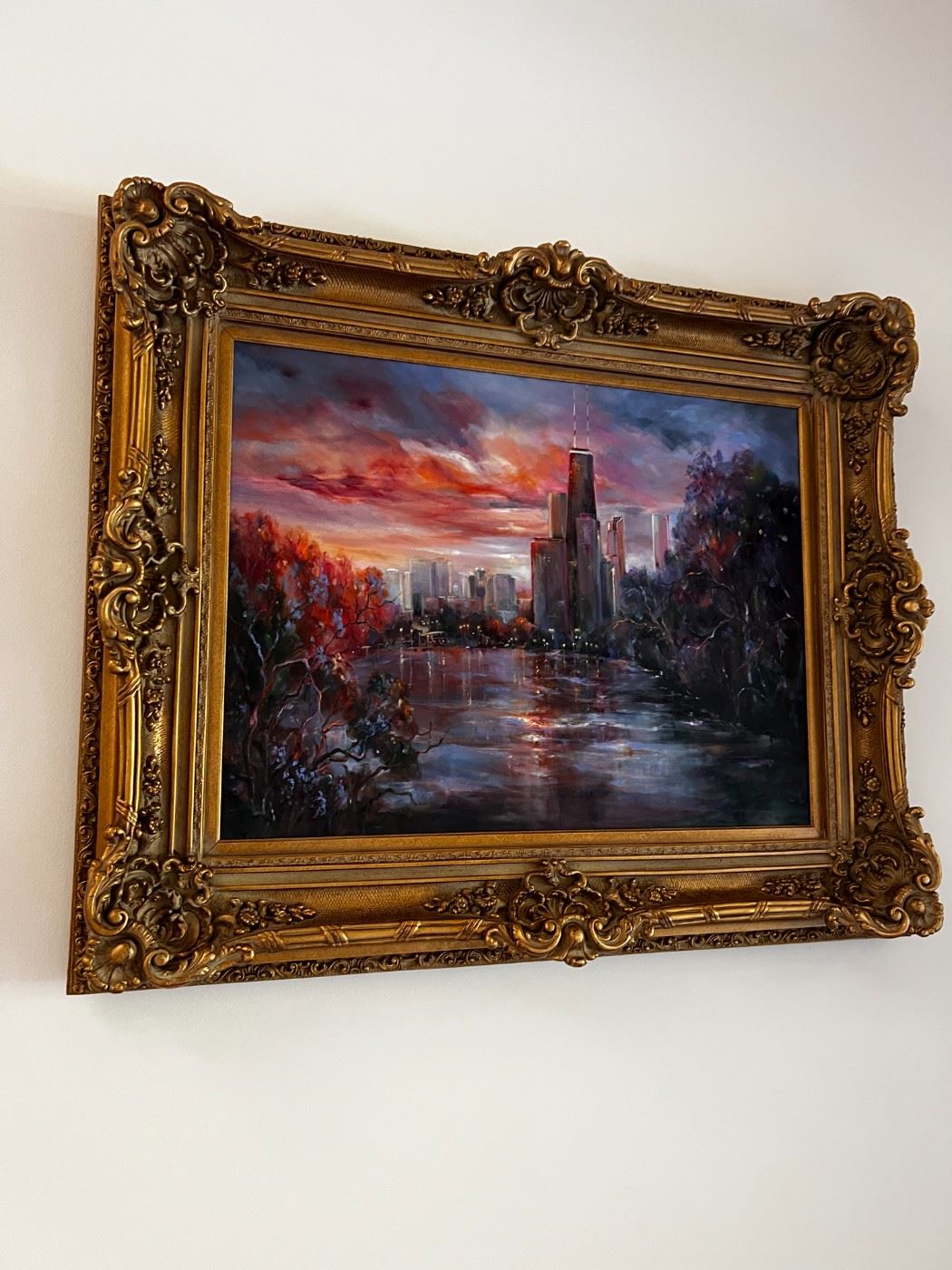 Large original oil painting signed Nash . Client paid over $10,000 now $900