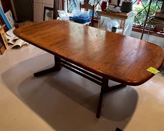 Mid century solid teak table $500