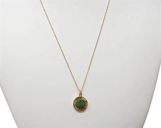 04 Gold Jade Jadeite Necklace