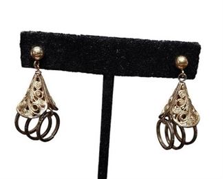 Drop Circle Earrings