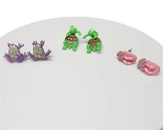 Frogs Flip Flops Cute Earrings