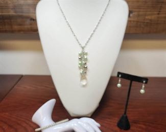 Green Silver Jewelry Summer Perfect