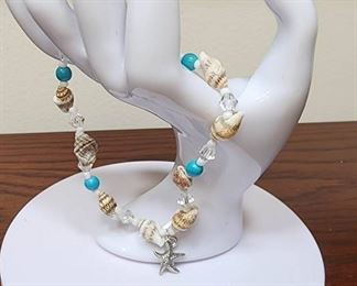Starfish Shells Anklet  Beachy