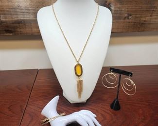 Sunshine Vibes Tassel Necklace Dangling Earrings  Bracelet