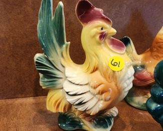 Vintage Rooster and Hen Farmhouse decor