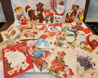 Assorted Ephemera - Christmas and Valentines Day