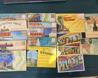 Assorted vintage postcards