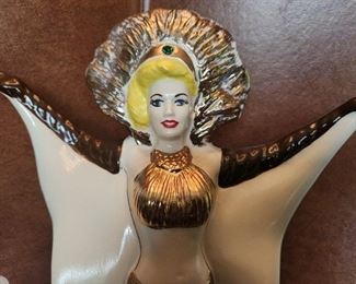Vegas Show Girl Jim Beam Decanter