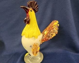 Art Glass Rooster