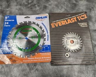 OSHLUN 8 Inch wood cutting and Everlast TC2 Carbide tipped blades