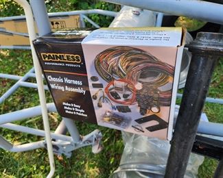 Custom Chassis, trailing arm, aluminum front suspension 29x18 Mickey Thomsons, painless harness, and gussets.
Get yourself and doner bug and you will have a running Dune buggy