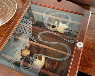 Awesome pipe display case!