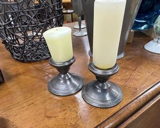 sterling candlesticks 
