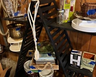 Box lots of cups, greenery etc.  