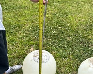 Mid Century light fixtures from Lake County High School.  Approximately 34.  All for one price.  