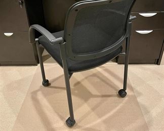SOLD Like new! Alternate view of Mesh Back Rolling Desk Chair.