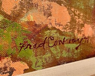 SOLD: Alternate view of signed Fred Conway Painting.