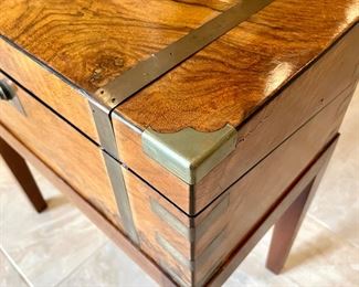 Alternate view of Burl Wood Desk Box.