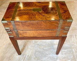 Alternate view of Burl Wood Desk Box.