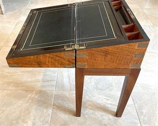 Alternate view of Burl Wood Desk Box.