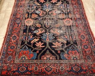 SOLD Distressed Hand-Knotted Wool Rug. With added style of natural wear and tear. Or as we say, it's got the perfect patina. :) 4 x 6.