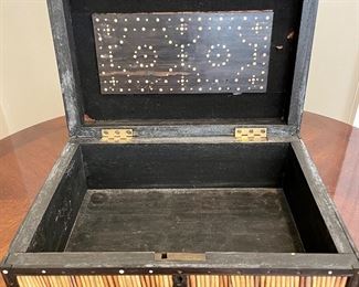 Alternate view of Porcupine Quill Box.