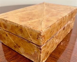 SOLD-Alternate view of Leaf Trinket Box.