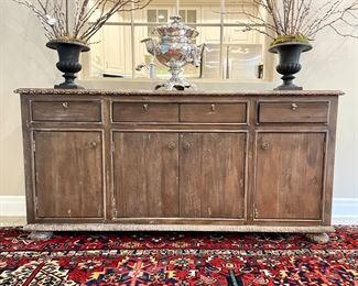 SOLD Resoration Harware  Sideboard, distressed finish. Excellent condition!  65.5 x 17.5 x 32.