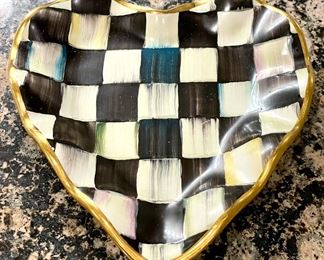 SOLD: MacKenzie Childs Heart Plate from August 2009. 
