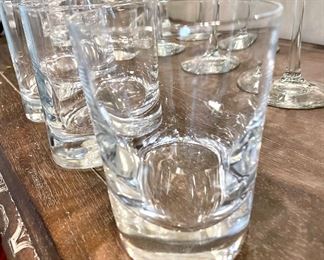 SOLD: Oval Rocks Glasses. Set of 6.