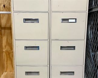 SOLD Metal 4-Drawer Filing Cabinets.