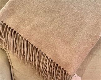 SOLD: Restoration Hardware Cashmere Throw. (These puppies are PRICEY!) 