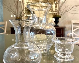 SOLD: Simon Pearce glassware. Hand crafted. Priced individually. 