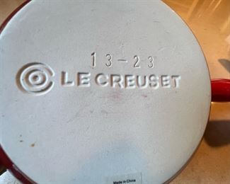 3 Red Le Creuset Soup Bowls