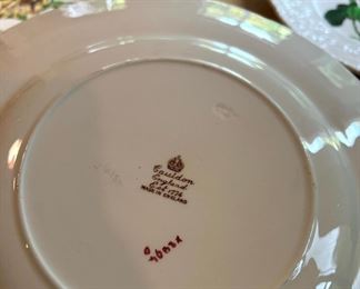 Set of 6 Cauldon Potteries Floral Plates