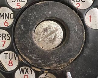 Black Rotary Phone