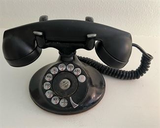 Black Rotary Phone