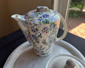 Santa Rosa Floral Tea Pot