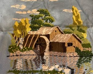 Assortment of Quilts and Embroidered Linens
