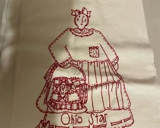 Assortment of Quilts and Embroidered Linens
