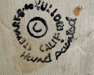 19th Century Donaghho Cobalt Stenciled Stoneware Crock