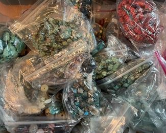 Assortment of Jewelry and Beads