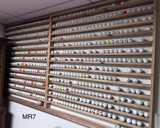 05 Custom Wooden Golf Ball Shelves