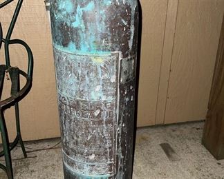 Vintage Brass Fire Extinguishers (2)