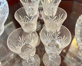 Set of 6 Crystal Cordials