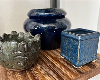 Assortment of Ceramic Pottery Planters