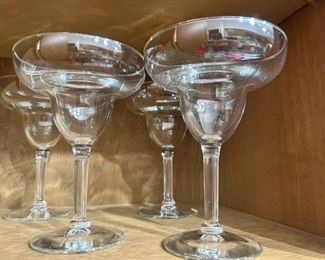 Set of 4 Glass Margarita Glasses