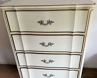 White Provincial Chest of Drawers