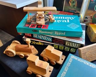 Assortment of Vintage Games and Toys
