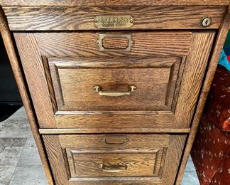 Jefferson Oak File Cabinet
